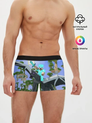 Мужские трусы боксеры / Стив среди парящих островов.