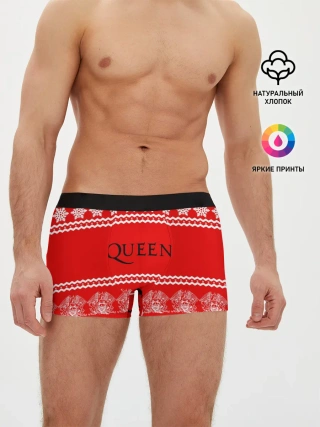Мужские трусы боксеры / Праздничный Queen