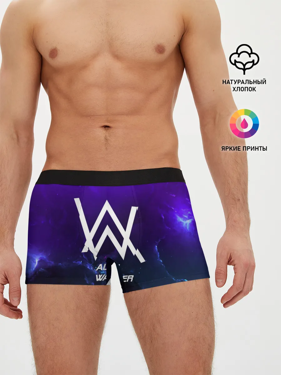 Мужские трусы боксеры / Alan Walker SPACE COLLECTION