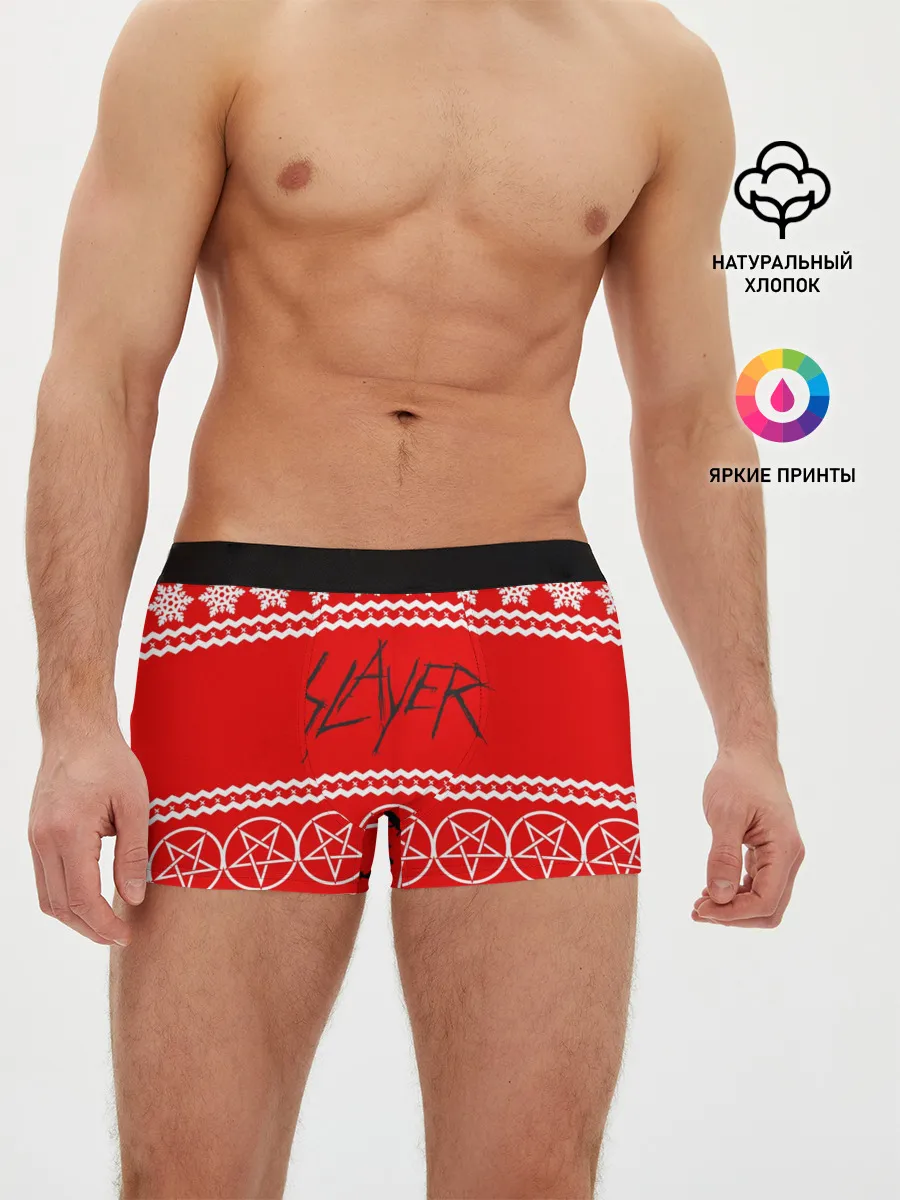 Мужские трусы боксеры / Праздничный Slayer