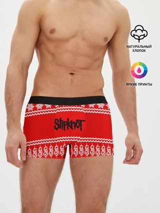 Мужские трусы боксеры / Праздничный Slipknot