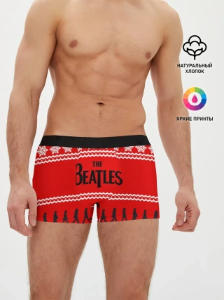 Мужские трусы боксеры / Праздничный The Beatles