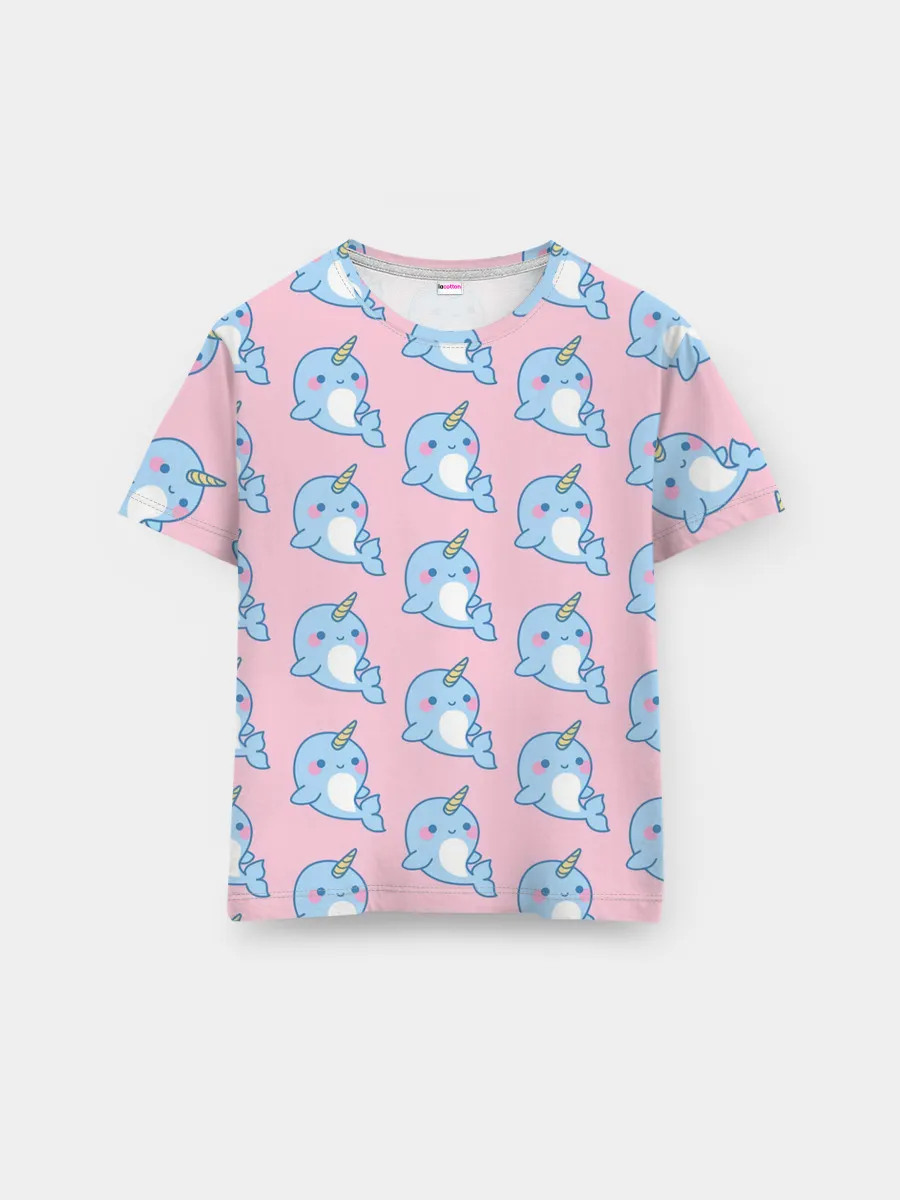 Мужская базовая футболка / Дельфинчики | Единорожки