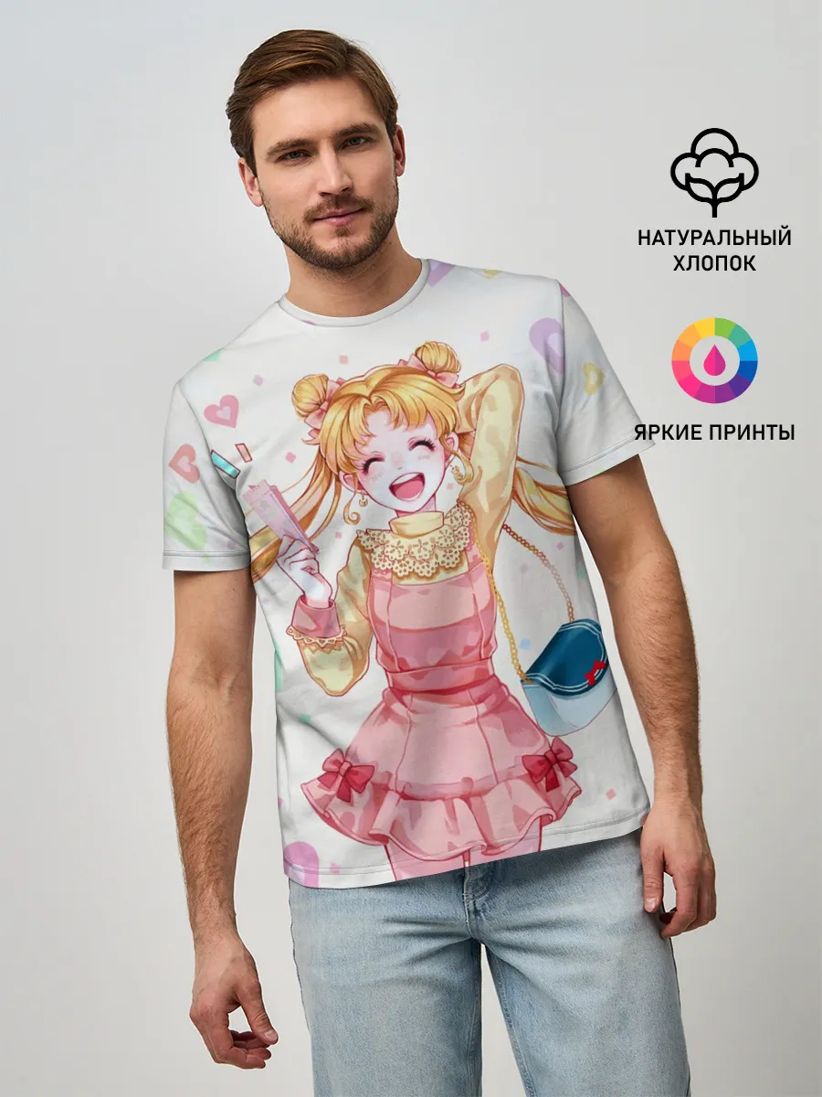 Мужская базовая футболка / SAILOR MOON