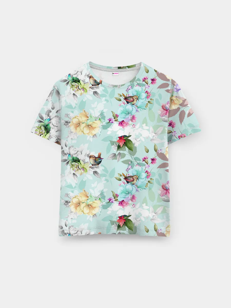 Мужская базовая футболка / Весенние цветы