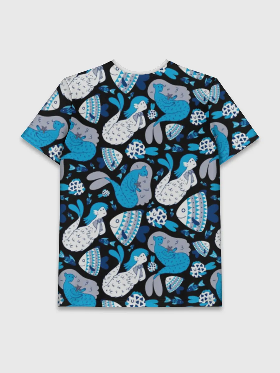 Мужская базовая футболка / Русалки