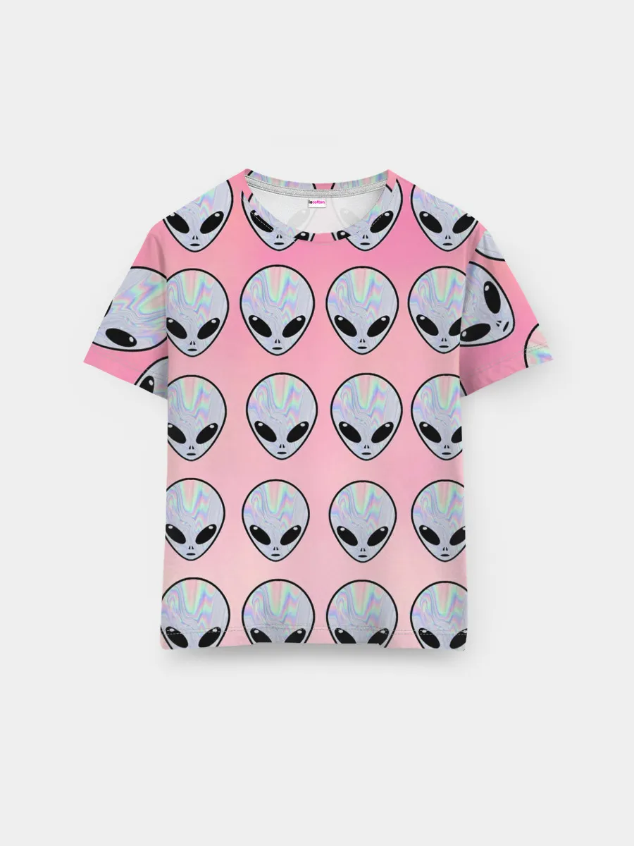 Мужская базовая футболка / Гламурные пришельцы