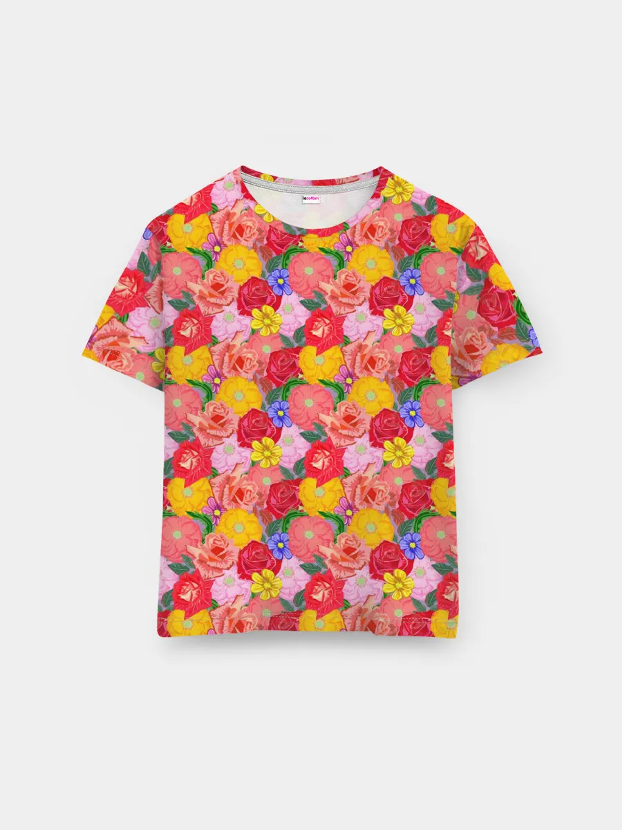 Мужская базовая футболка / Цветы