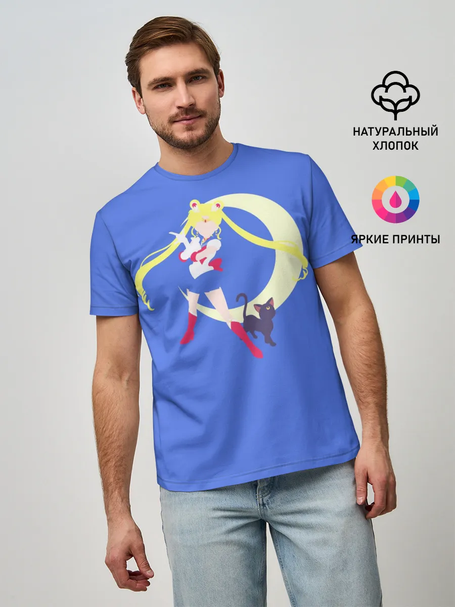Мужская базовая футболка / СЕЙЛОР И КИСА
