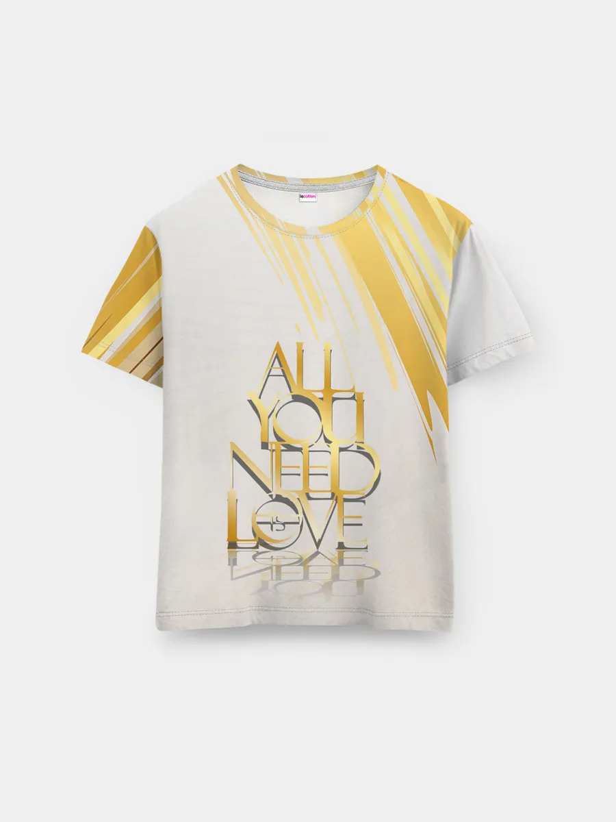 Мужская базовая футболка / я тебя люблю