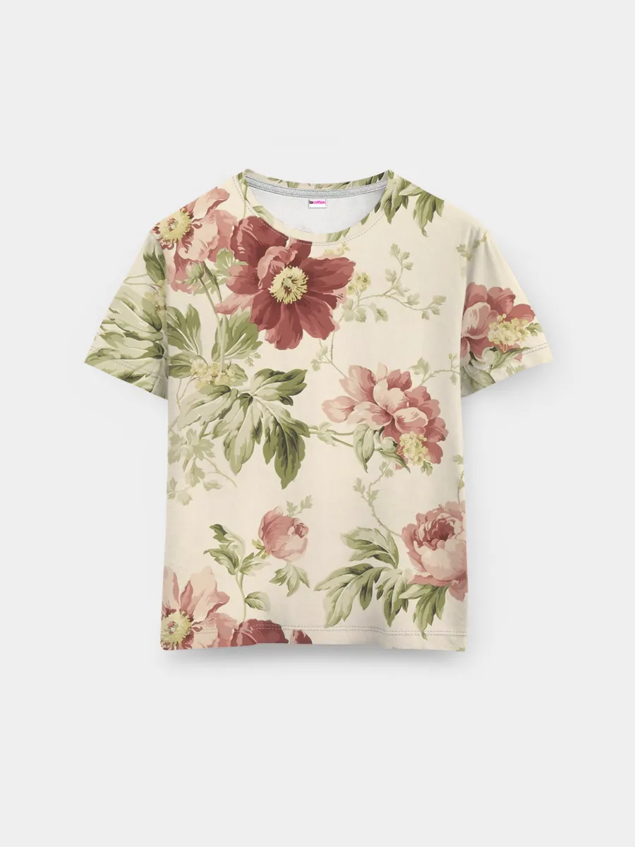 Мужская базовая футболка / Цветы