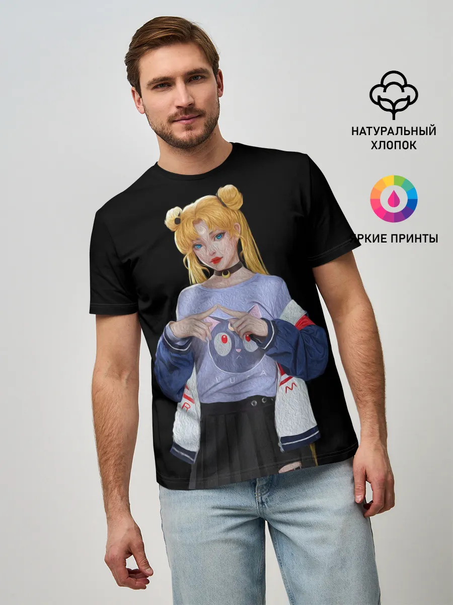 Мужская базовая футболка / СЕЙЛОР МУН