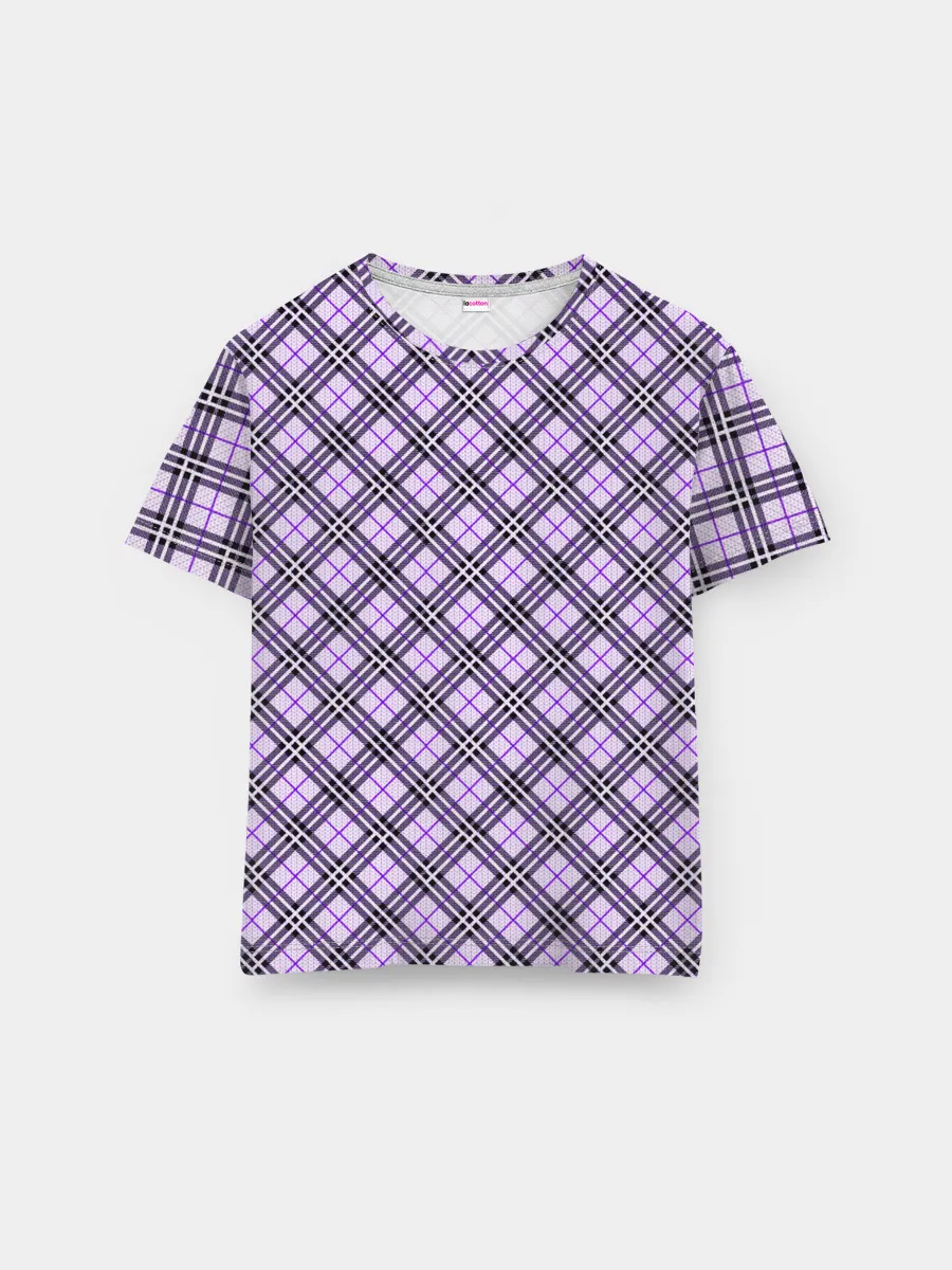 Мужская базовая футболка / Костюм в клетку