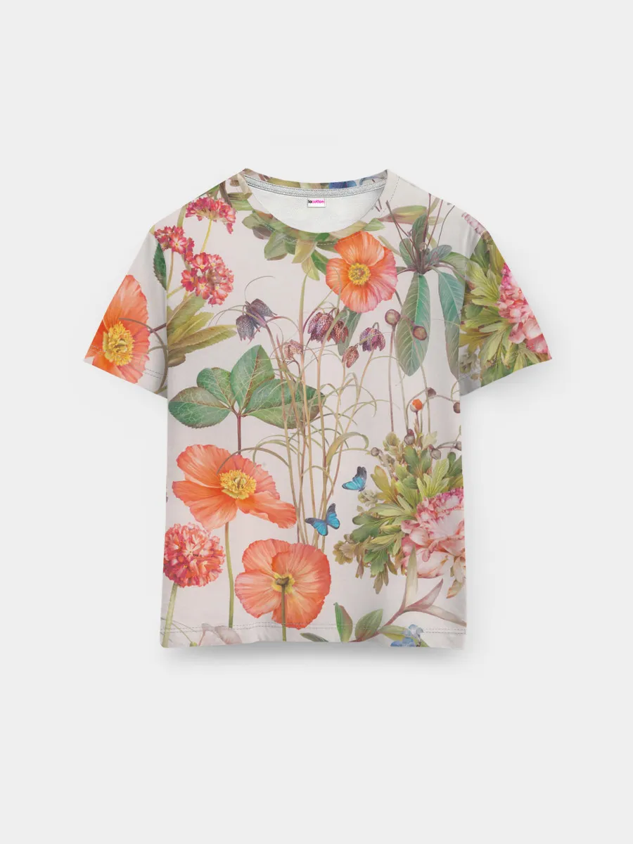 Мужская базовая футболка / Цветы