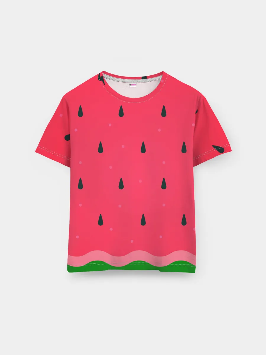 Мужская базовая футболка / Текстура арбуза