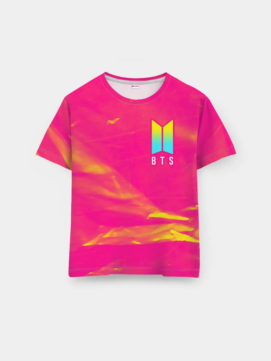 Мужская базовая футболка / BTS / БТС