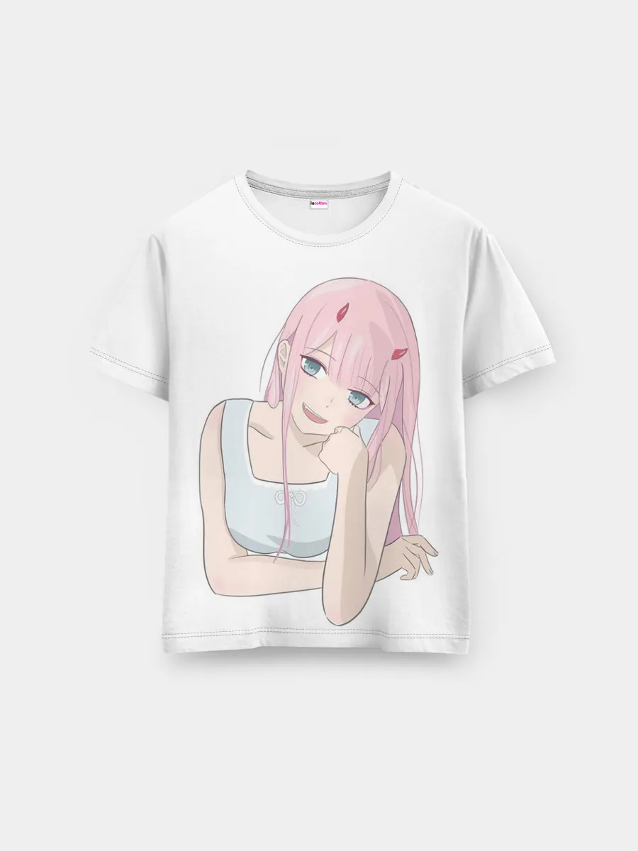 Мужская базовая футболка / Милая Zero Two