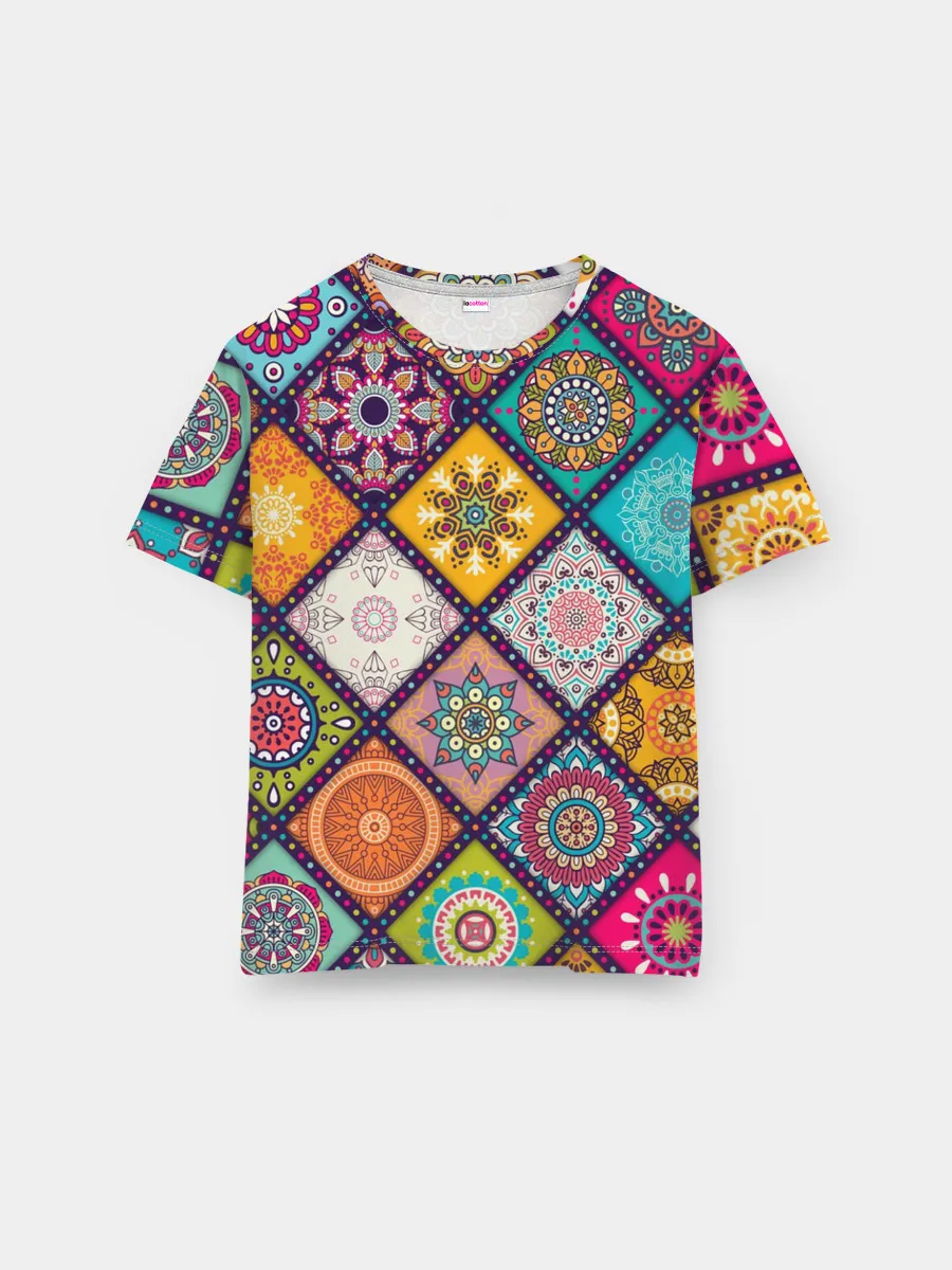 Мужская базовая футболка / Узоры мандалы