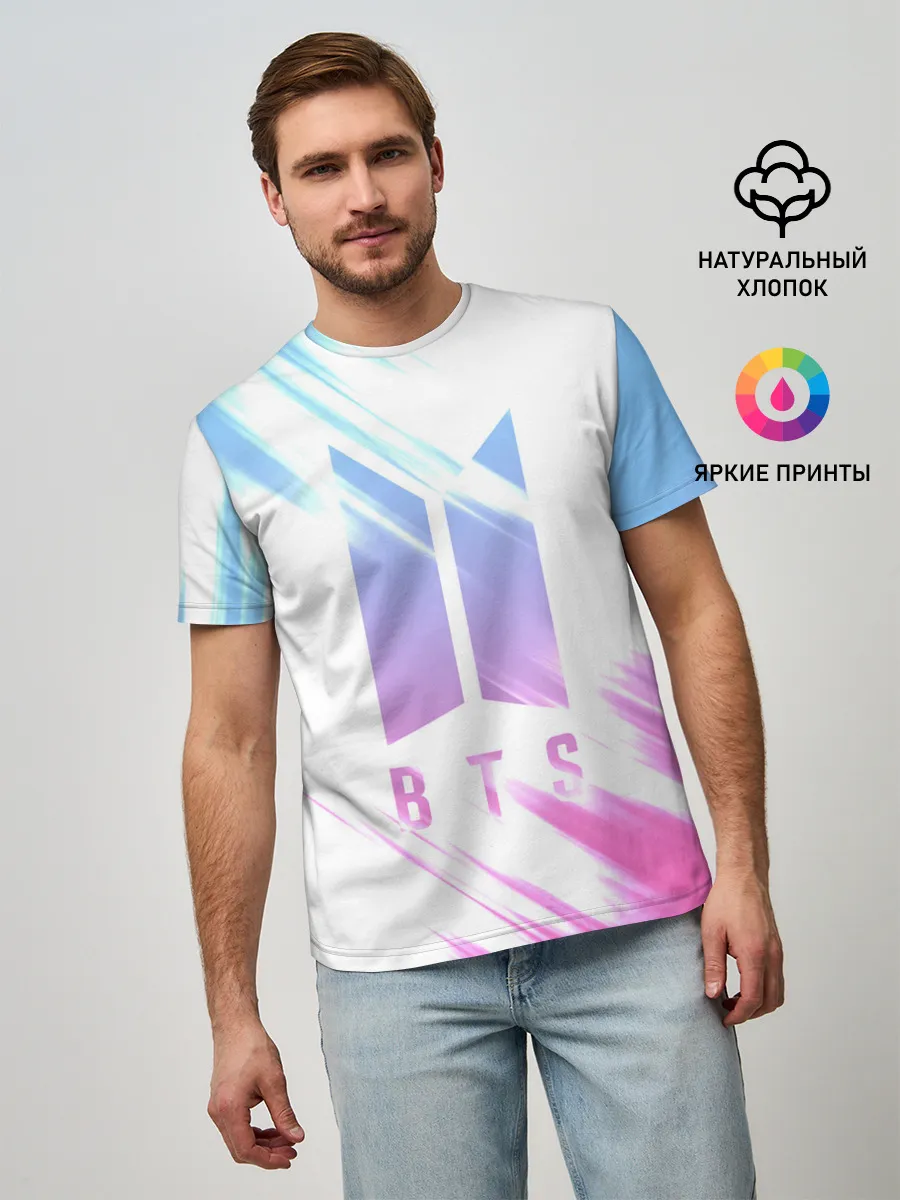 Мужская базовая футболка / BTS | БТС