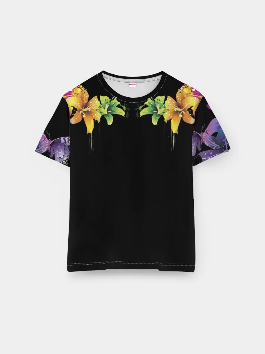 Мужская базовая футболка / Цветы