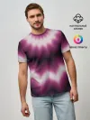 Мужская базовая футболка / Черно-пурпурный калейдоскоп