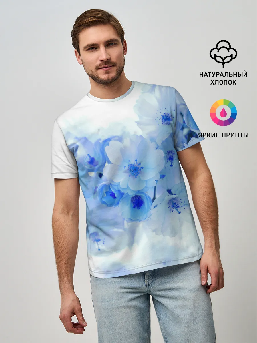 Мужская базовая футболка / Цветущая Сакура