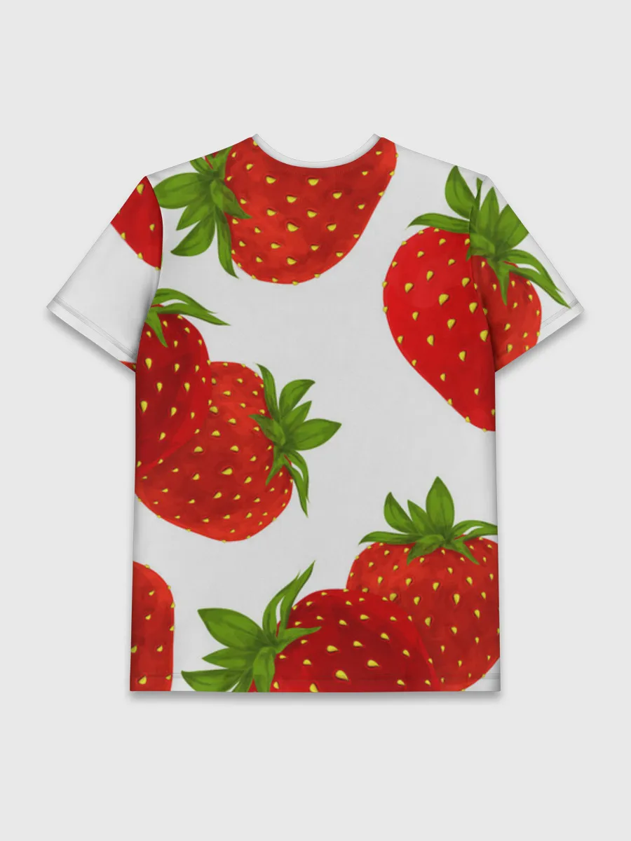 Мужская базовая футболка / Клубника