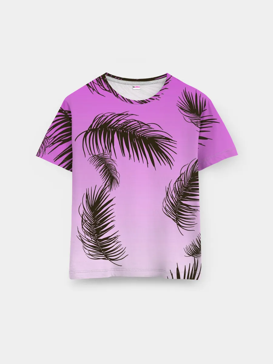 Мужская базовая футболка / Тропический Закат