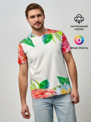 Мужская базовая футболка / SUMMER NEON