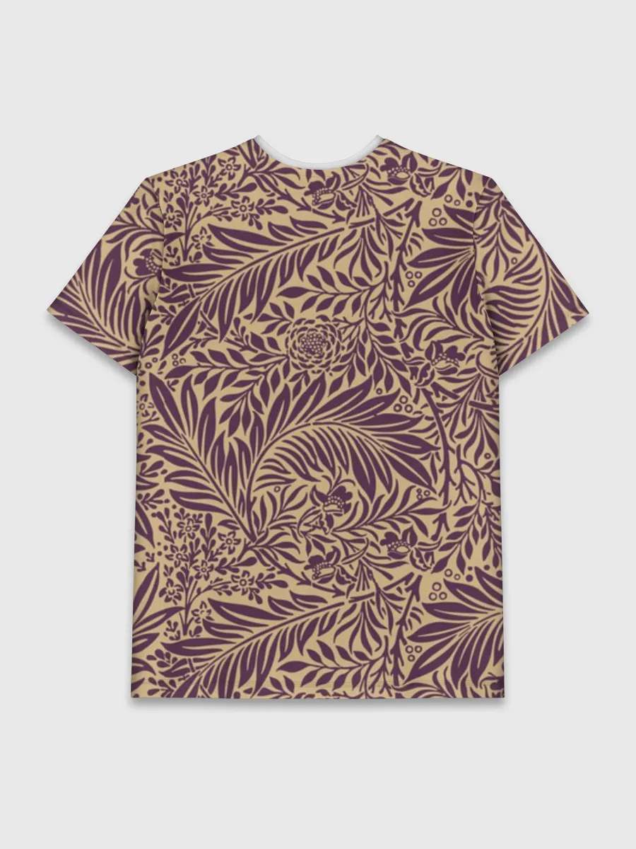 Мужская базовая футболка / Фиолетовые цветы
