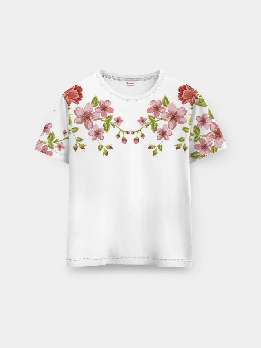 Мужская базовая футболка / Цветы