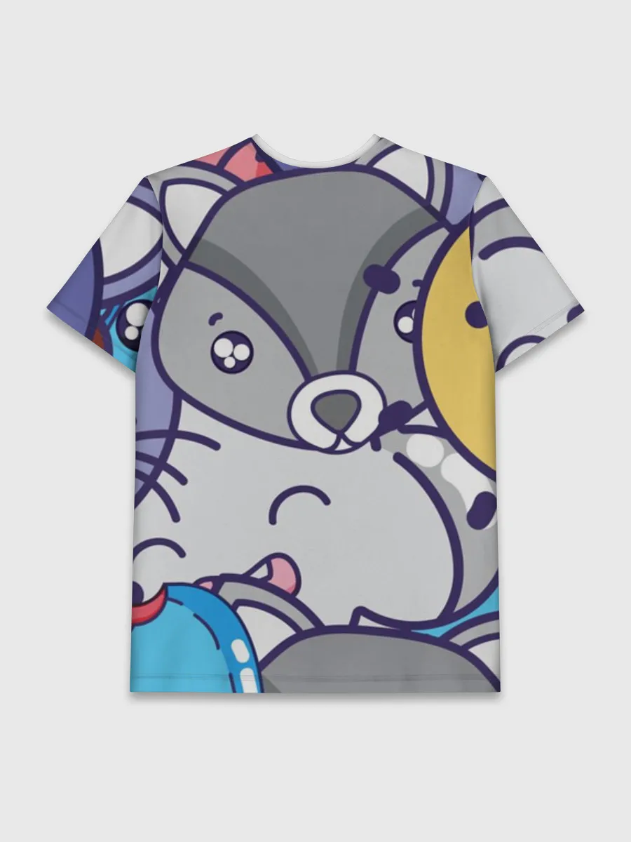 Мужская базовая футболка / Текстура