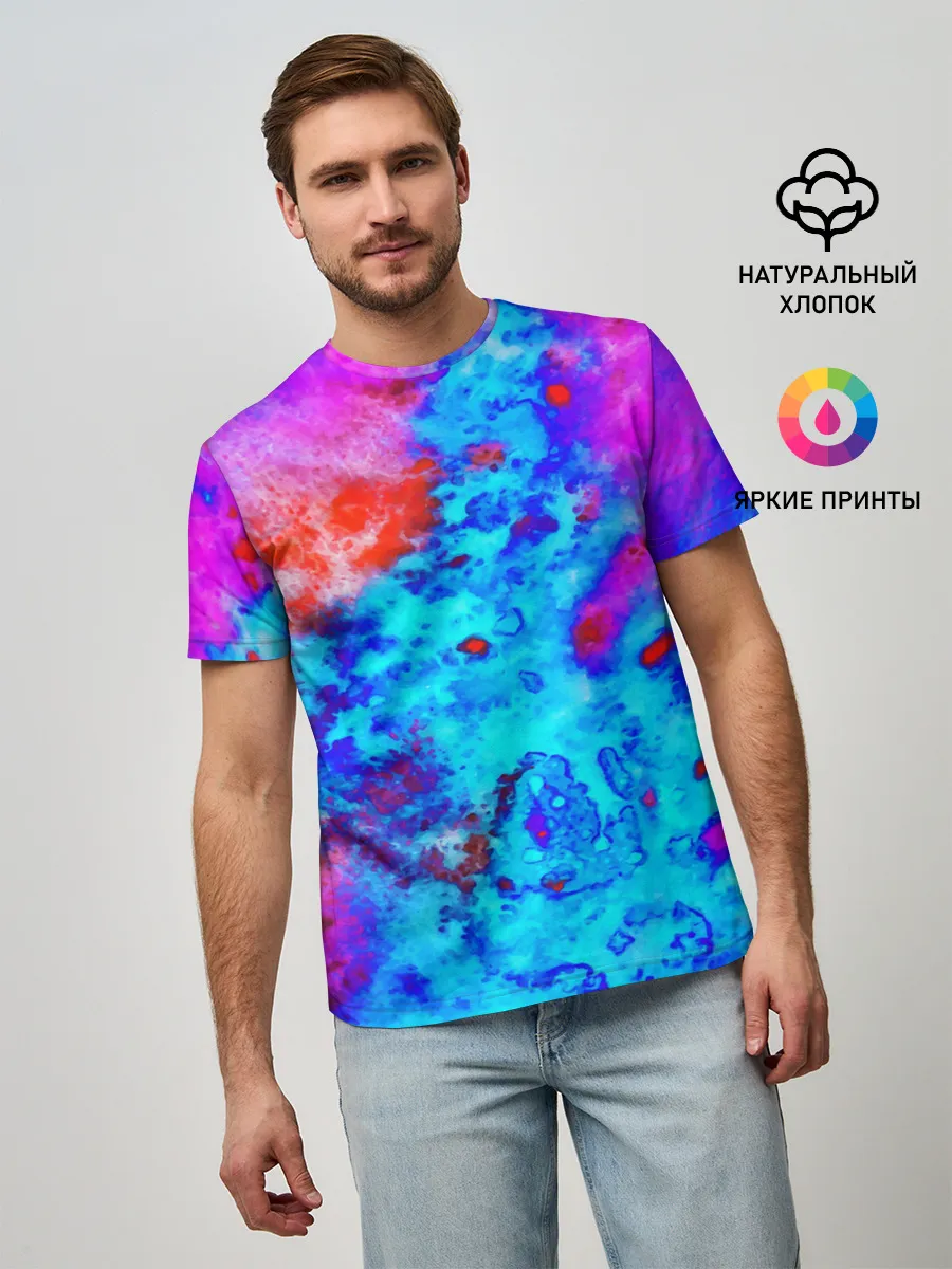 Мужская базовая футболка / ABSTRACTION COLORS