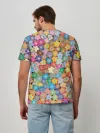 Мужская базовая футболка / цветы цветочки