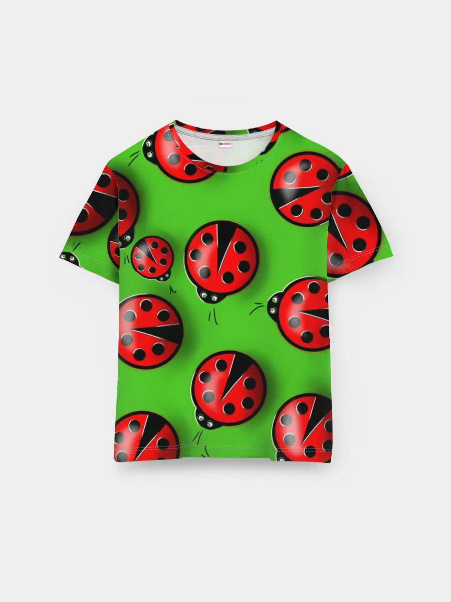 Мужская базовая футболка / Божьи коровки