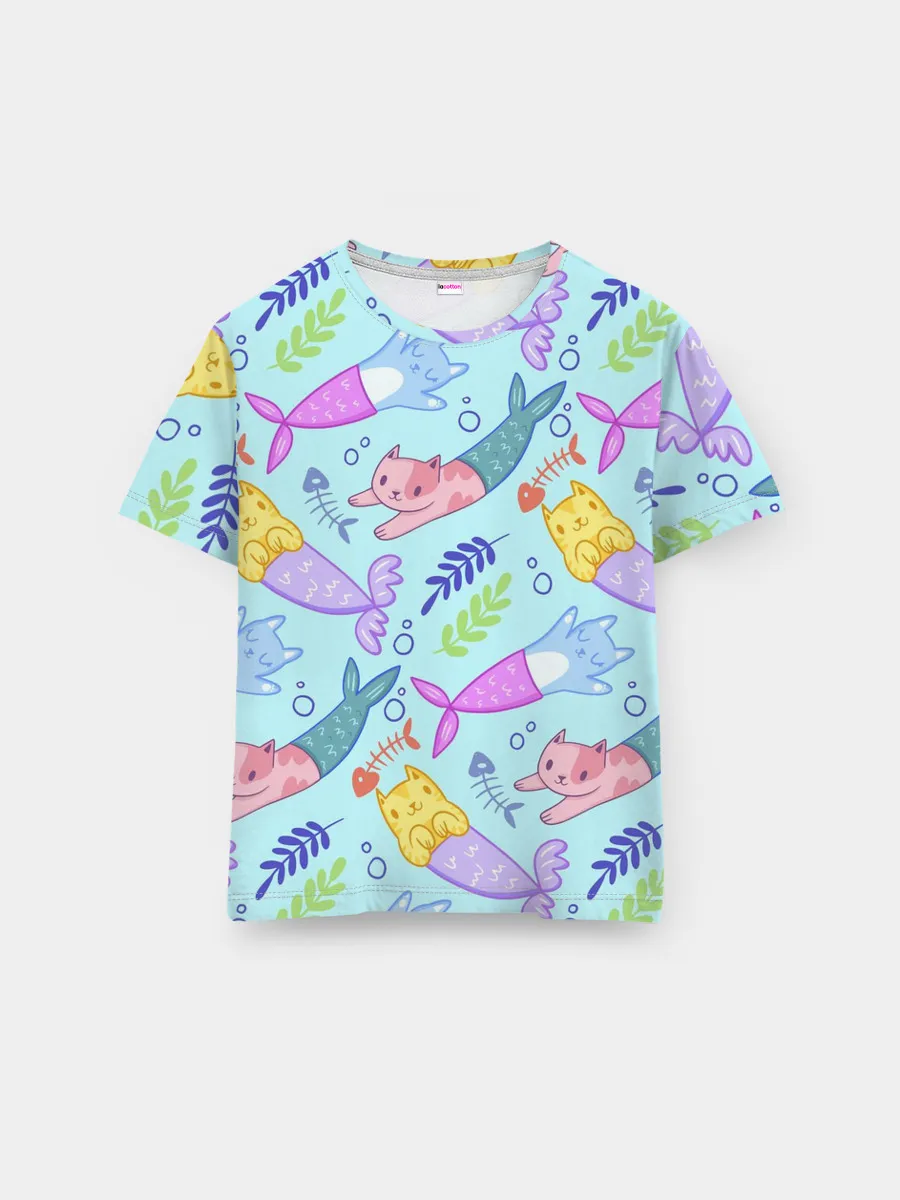 Мужская базовая футболка / КОТЫ РУСАЛКИ