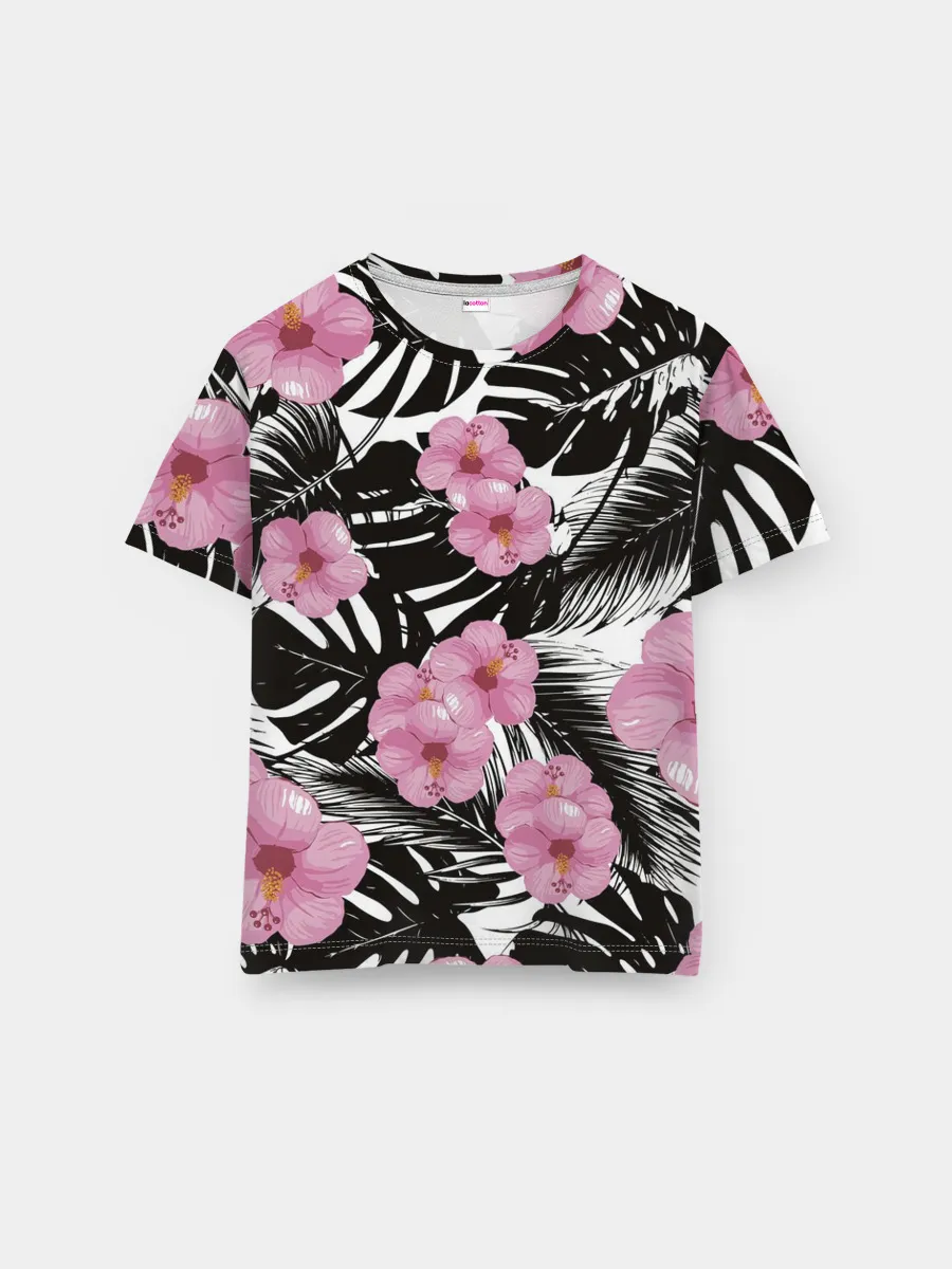 Мужская базовая футболка / Тропический Стиль