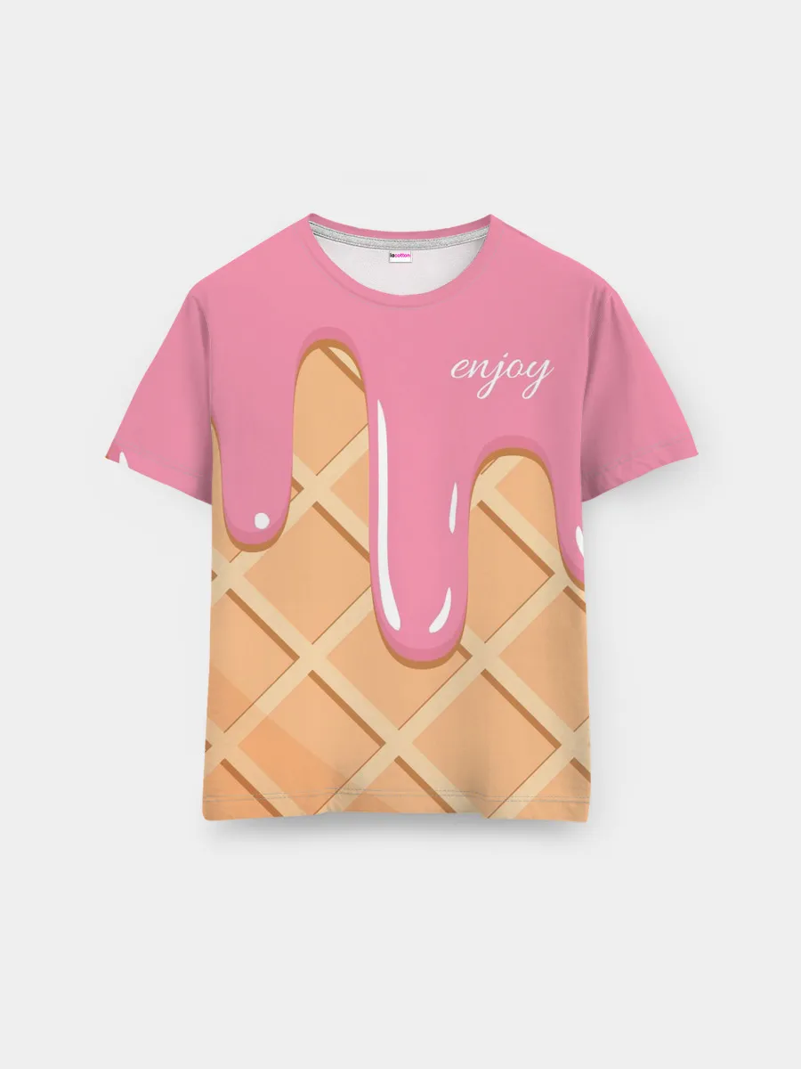 Мужская базовая футболка / Мороженое Рожок