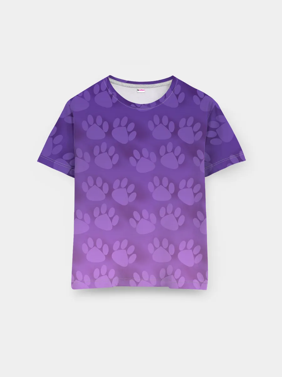 Мужская базовая футболка / Кошачьи Следы