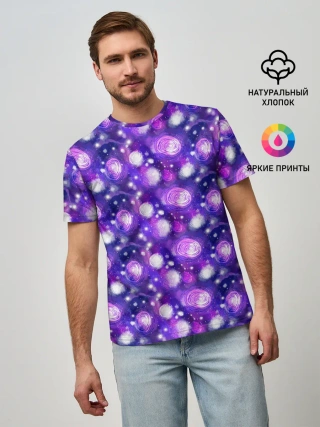 Мужская базовая футболка / Galaxy