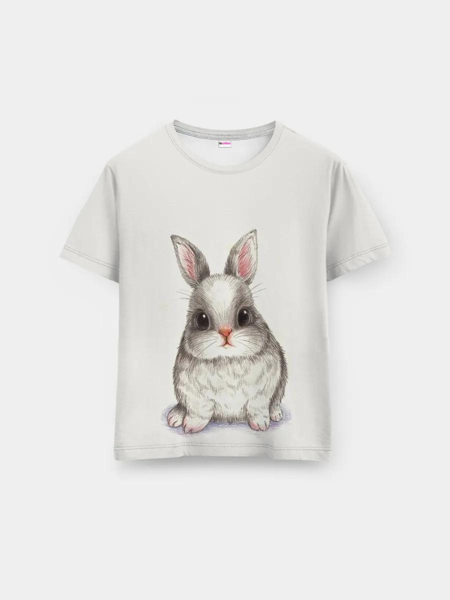 Мужская базовая футболка / зайка