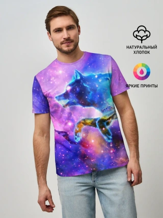 Мужская базовая футболка / Волки