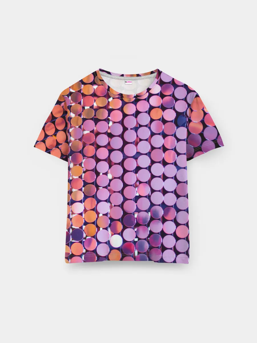 Мужская базовая футболка / Вечеринка точки глянцевый узор