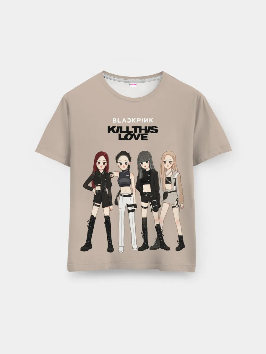 Мужская базовая футболка / Kill this love