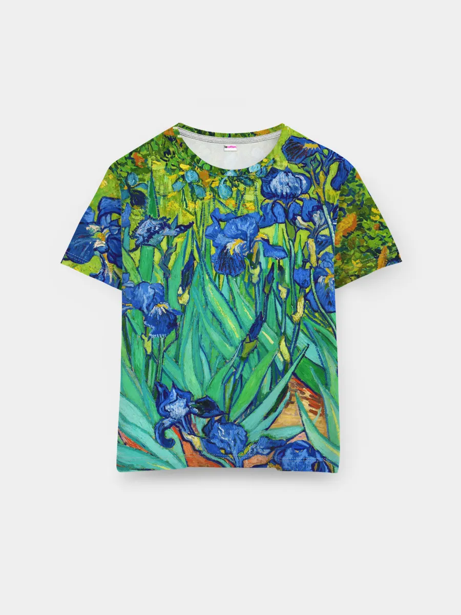 Мужская базовая футболка / Ирисы Ван Гога