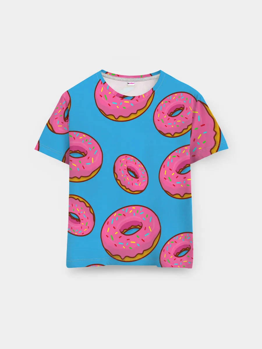 Мужская базовая футболка / Пончики