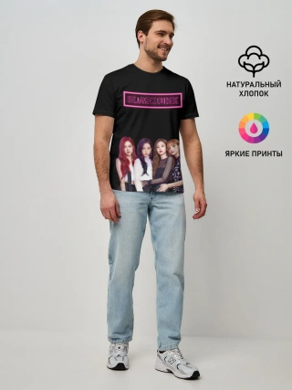 Мужская базовая футболка / BLACKPINK NEON