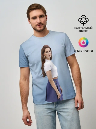 Мужская базовая футболка / Красивая Лана
