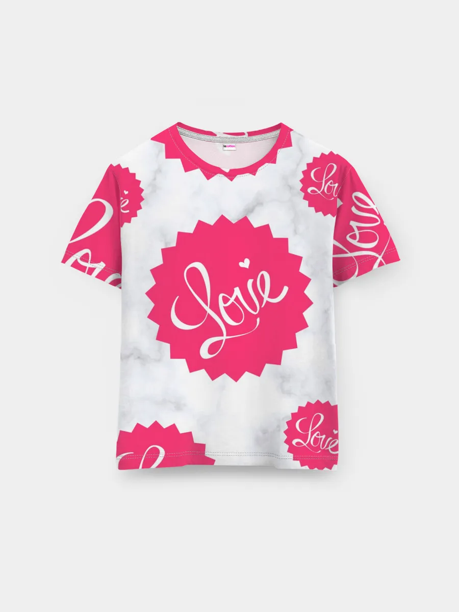 Мужская базовая футболка / Feel Love