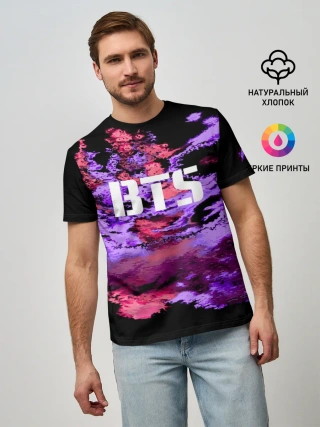 Мужская базовая футболка / BTS